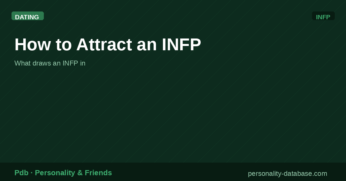 How to Attract an INFP