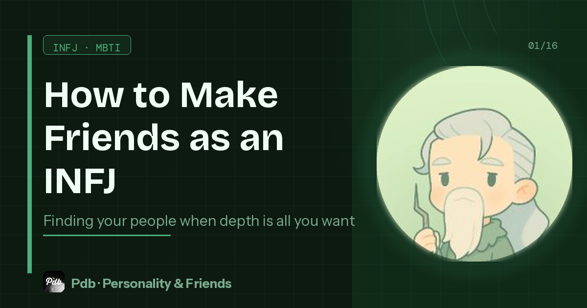 How to Make Friends as an INFJ