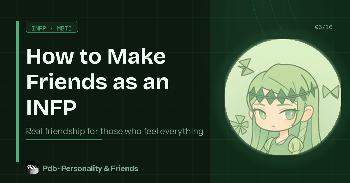 How to Make Friends as an INFP